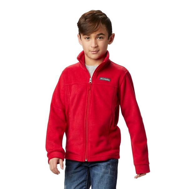 Columbia Steens Mountain II Fleece Jacket Red For Boys NZ78125 New Zealand